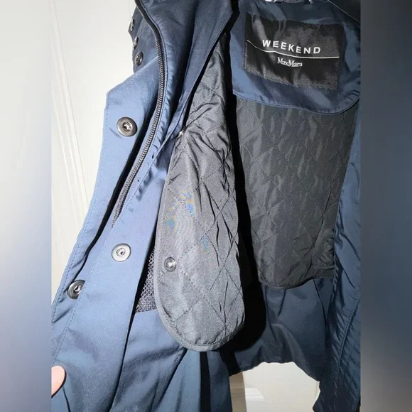 Weekend Max Mara Hooded Trench Jacket (inner Detachable vest) - Picture 5 of 7